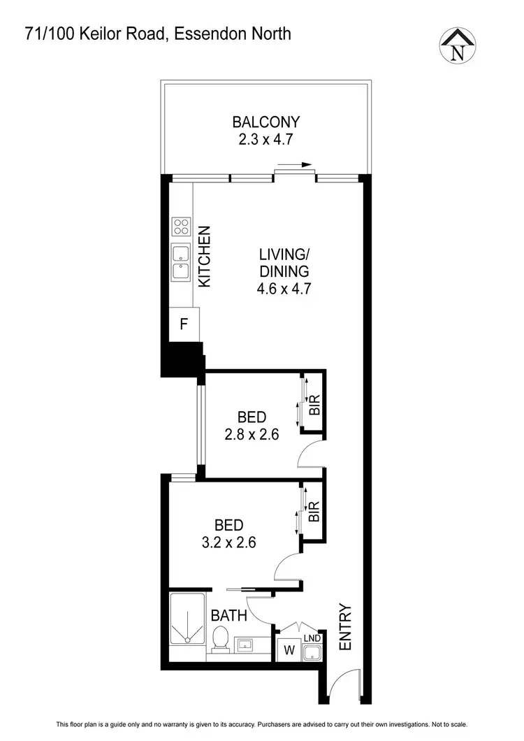 Floorplan of Homely apartment listing, 71/100 Keilor Road, Essendon North VIC 3041