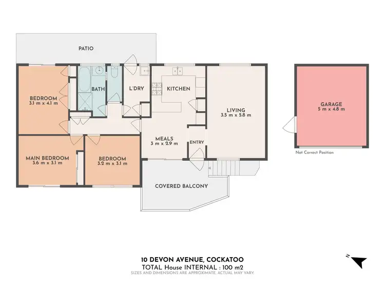Floorplan of Homely house listing, 10 Devon Avenue, Cockatoo VIC 3781