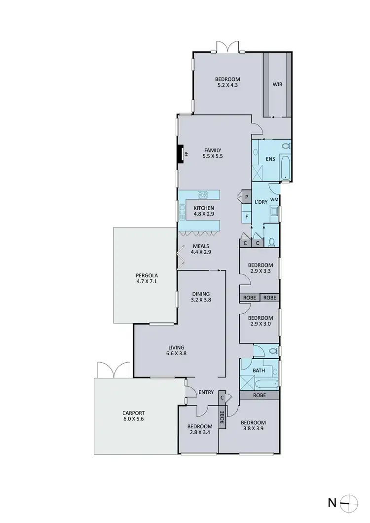 Floorplan of Homely house listing, 4 Foster Crescent, Knoxfield VIC 3180