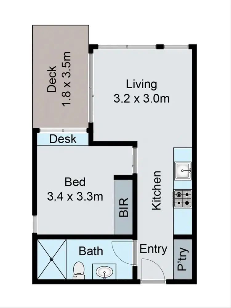 Floorplan of Homely unit listing, 115/20 Ficinia Mews, Highton VIC 3216