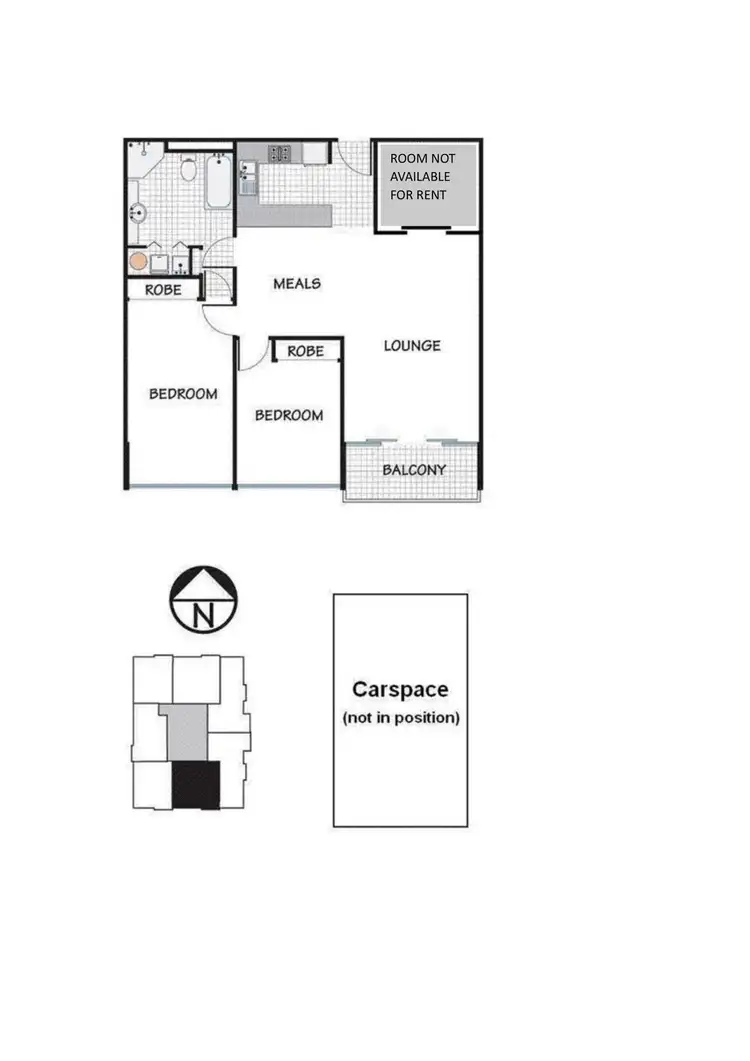 Floorplan of Homely apartment listing, 805/341 Ascot Vale Road, Moonee Ponds VIC 3039