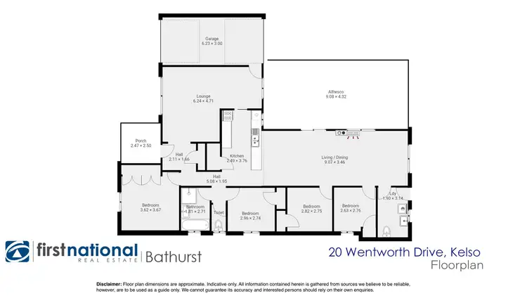 Floorplan of Homely house listing, 20 Wentworth Drive, Bathurst NSW 2795