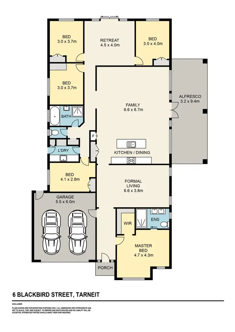 Floorplan of Homely house listing, 6 Blackbird Street, Tarneit VIC 3029