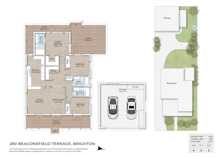 Floorplan of Homely house listing, 280 Beaconsfield Terrace, Brighton QLD 4017