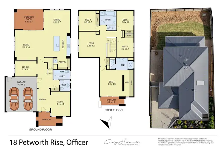 Floorplan of Homely house listing, 18 Petworth Rise, Officer VIC 3809