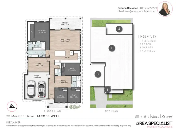 Floorplan of Homely house listing, 23 Moreton Drive, Jacobs Well QLD 4208