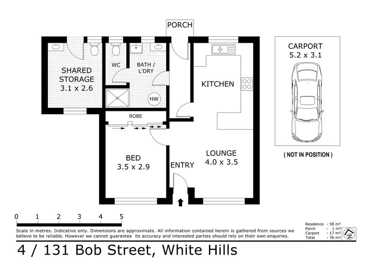 Floorplan of Homely house listing, 4/131 Bobs Street, White Hills VIC 3550