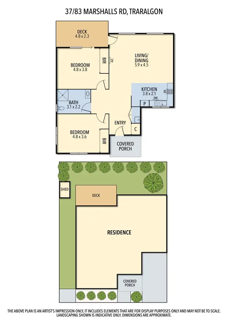 Floorplan of Homely unit listing, 37/83 Marshalls Road, Traralgon VIC 3844