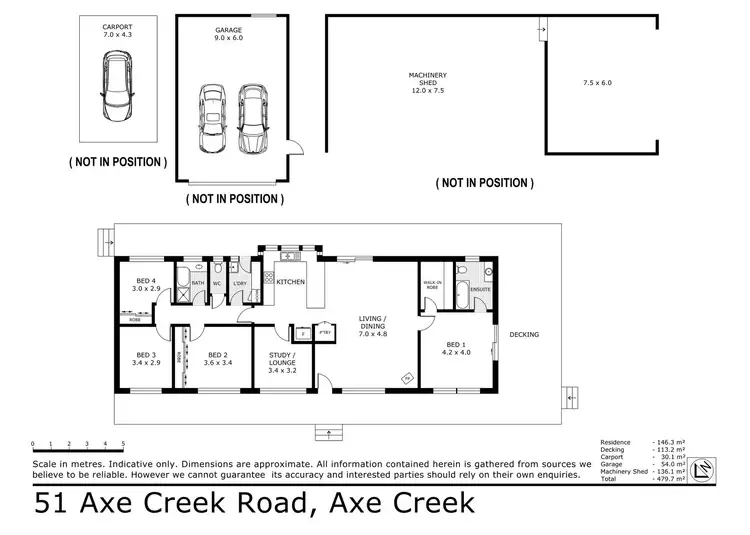 Floorplan of Homely house listing, 51 Axe Creek Road, Axe Creek VIC 3551