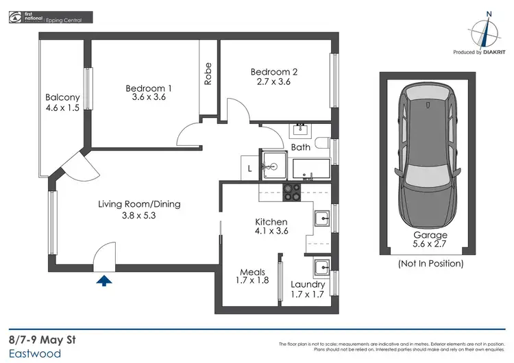 Floorplan of Homely unit listing, 8/7-9 May Street, Eastwood NSW 2122