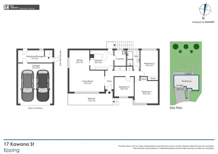 Floorplan of Homely house listing, 17 Kawana Close, Epping NSW 2121