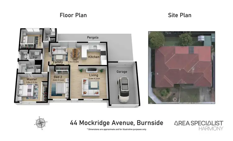 Floorplan of Homely house listing, 44 Mockridge Avenue, Burnside VIC 3023