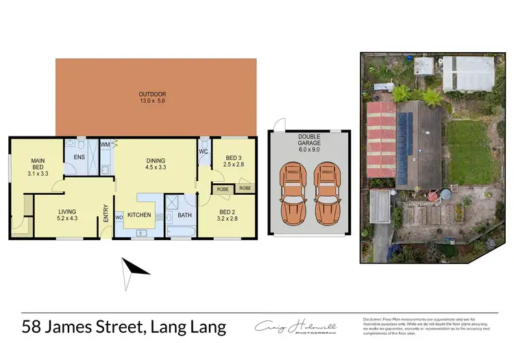 Floorplan of Homely house listing, 58 James Street, Lang Lang VIC 3984