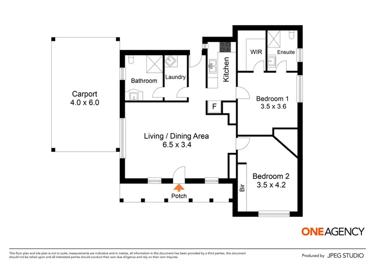 Floorplan of Homely house listing, 1/28 Powlett Street, Sunbury VIC 3429