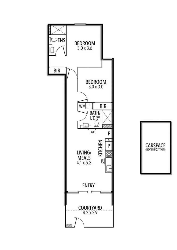 Floorplan of Homely apartment listing, 3/90 Cade Way, Parkville VIC 3052