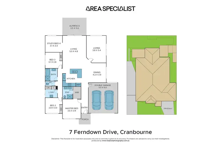 Floorplan of Homely house listing, 7 Ferndown Drive, Cranbourne VIC 3977