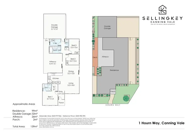 Floorplan of Homely house listing, 1 Hourn Way, Canning Vale WA 6155