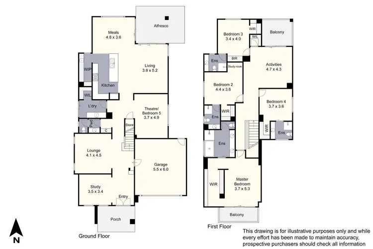 Floorplan of Homely house listing, 24 Glenfern Street, Keysborough VIC 3173