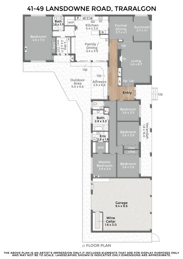 Floorplan of Homely house listing, 41-49 Lansdowne Road, Traralgon VIC 3844