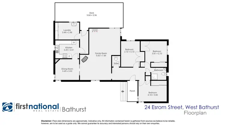 Floorplan of Homely house listing, 24 Esrom Street, West Bathurst NSW 2795