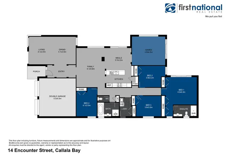 Floorplan of Homely house listing, 14 Encounter Street, Callala Bay NSW 2540
