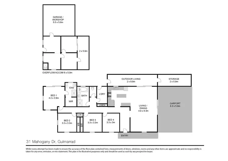 Floorplan of Homely house listing, 31 Mahogany Drive, Gulmarrad NSW 2463