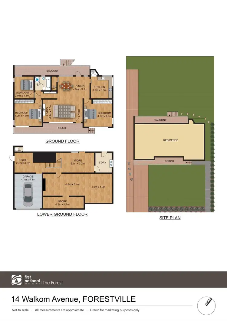 Floorplan of Homely house listing, 14 Walkom Avenue, Forestville NSW 2087
