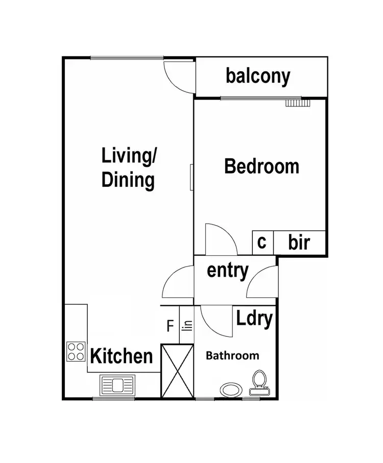 Floorplan of Homely unit listing, 8/1A Gilbertson Street, Essendon VIC 3040