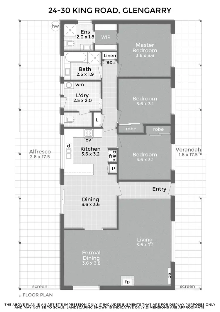 Floorplan of Homely house listing, 24-30 King Road, Glengarry VIC 3854