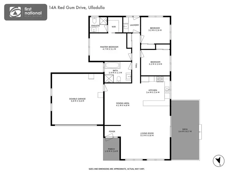 Floorplan of Homely house listing, 14A Red Gum Drive, Ulladulla NSW 2539