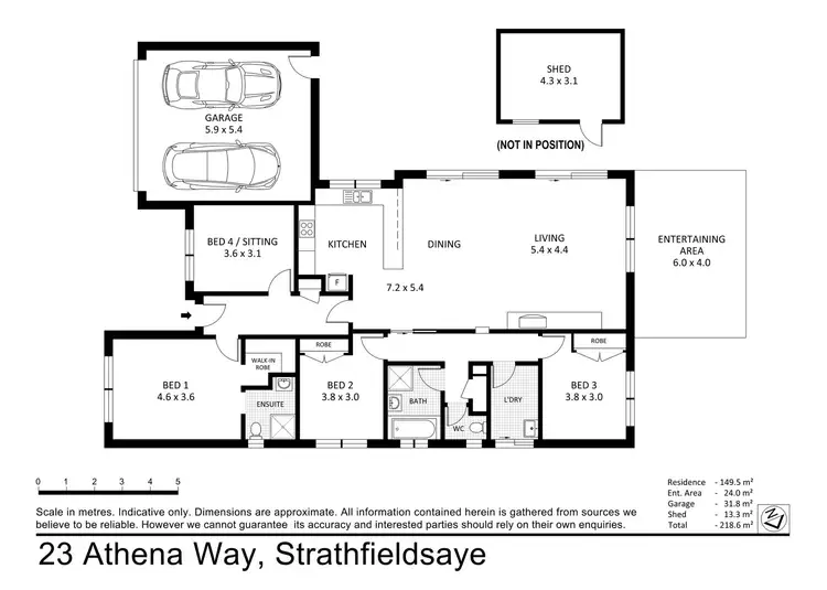 Floorplan of Homely house listing, 23 Athena Way, Strathfieldsaye VIC 3551