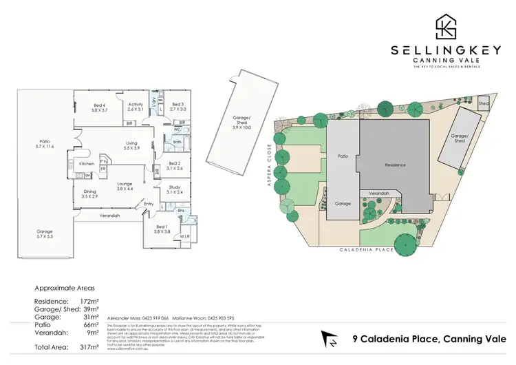 Floorplan of Homely house listing, 9 Caladenia Place, Canning Vale WA 6155