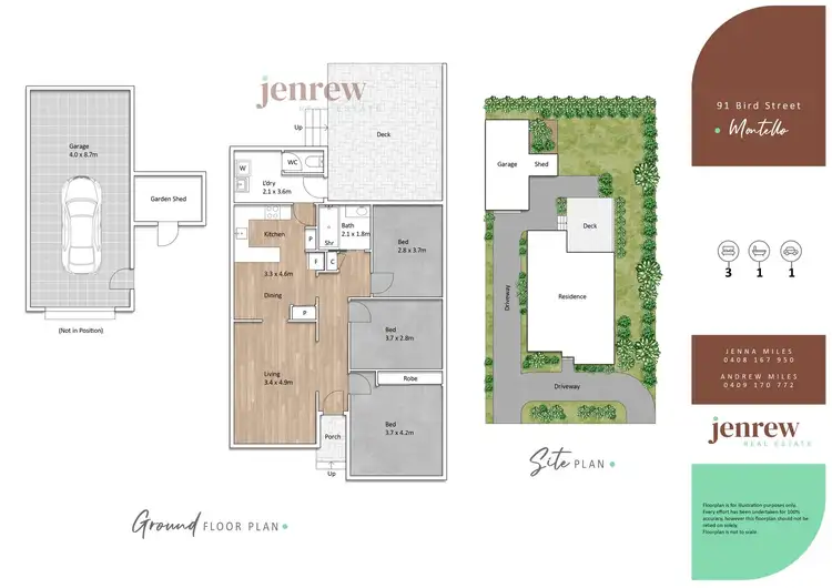 Floorplan of Homely house listing, 91 Bird Street, Montello TAS 7320