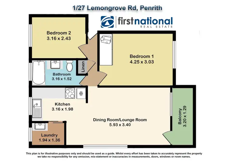 Floorplan of Homely unit listing, 1/27 Lemongrove Road, Penrith NSW 2750