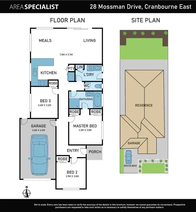 Floorplan of Homely house listing, 28 Mossman Drive, Cranbourne East VIC 3977