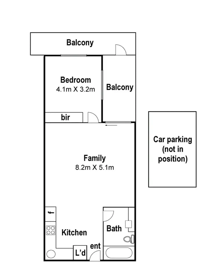 Floorplan of Homely apartment listing, 106/1142 Mt Alexander Road, Essendon VIC 3040