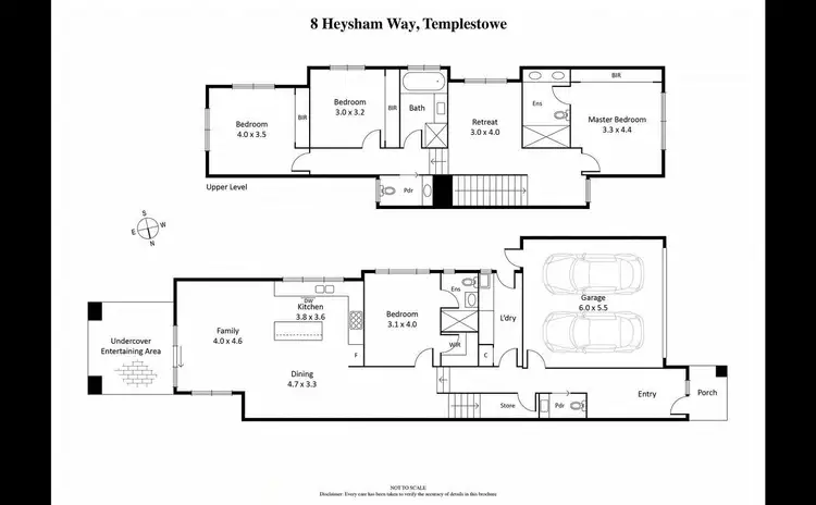 Floorplan of Homely townhouse listing, 8 Heysham Way, Templestowe VIC 3106