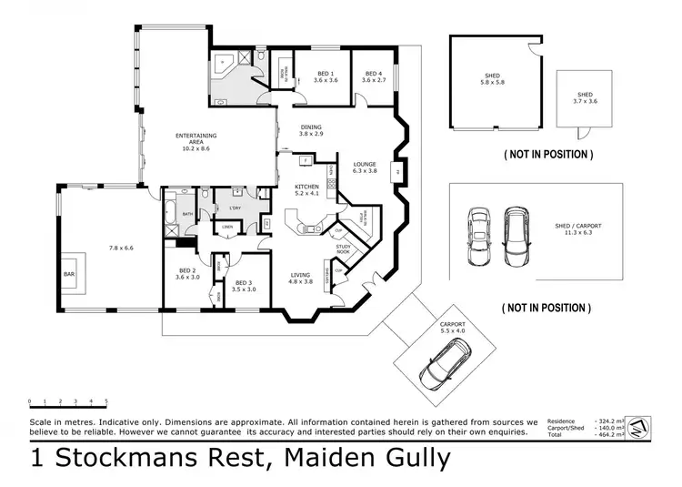 Floorplan of Homely house listing, 1 Stockmans Rest, Maiden Gully VIC 3551