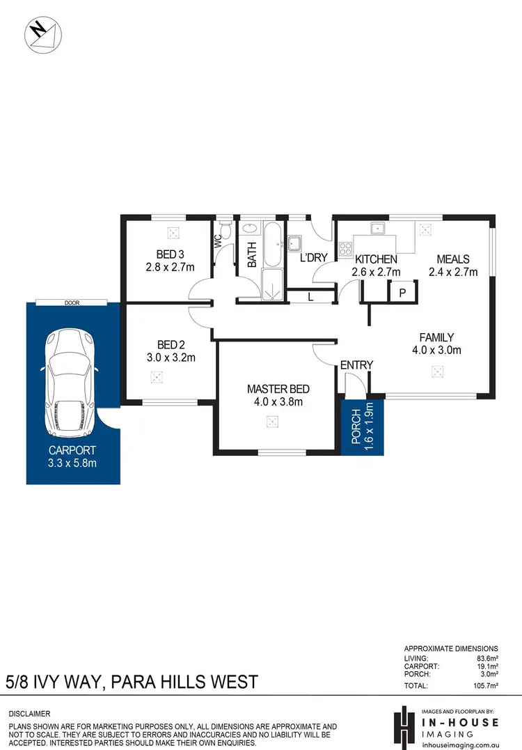 Floorplan of Homely unit listing, 5/8 Ivy Way, Para Hills West SA 5096