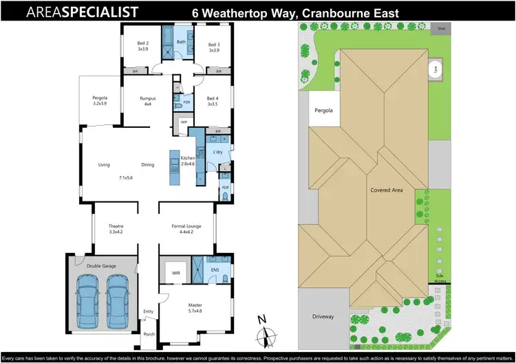 Floorplan of Homely house listing, 6 Weathertop Way, Cranbourne East VIC 3977