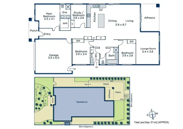 Floorplan of Homely house listing, 68 Evans Drive, Croydon VIC 3136