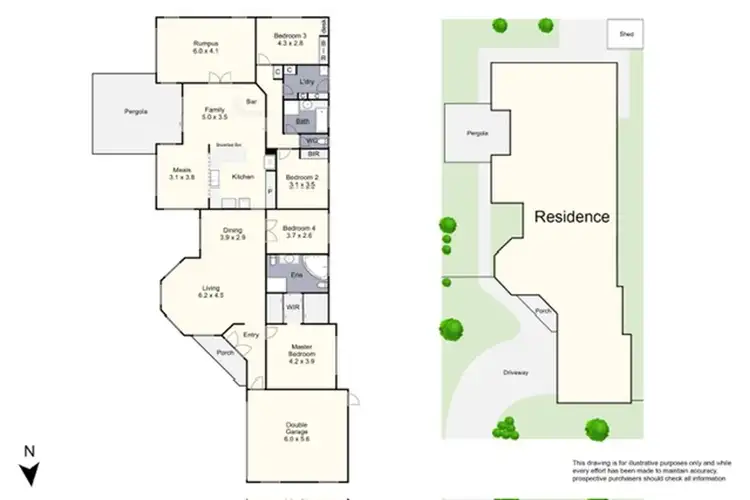 Floorplan of Homely house listing, 21 Arrino Crescent, Hallam VIC 3803