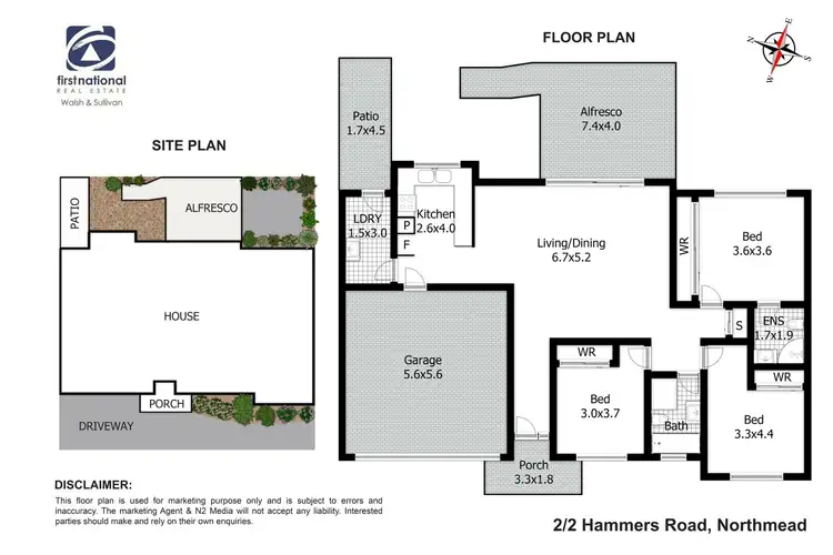 Floorplan of Homely villa listing, 2/2 Hammers Road, Northmead NSW 2152