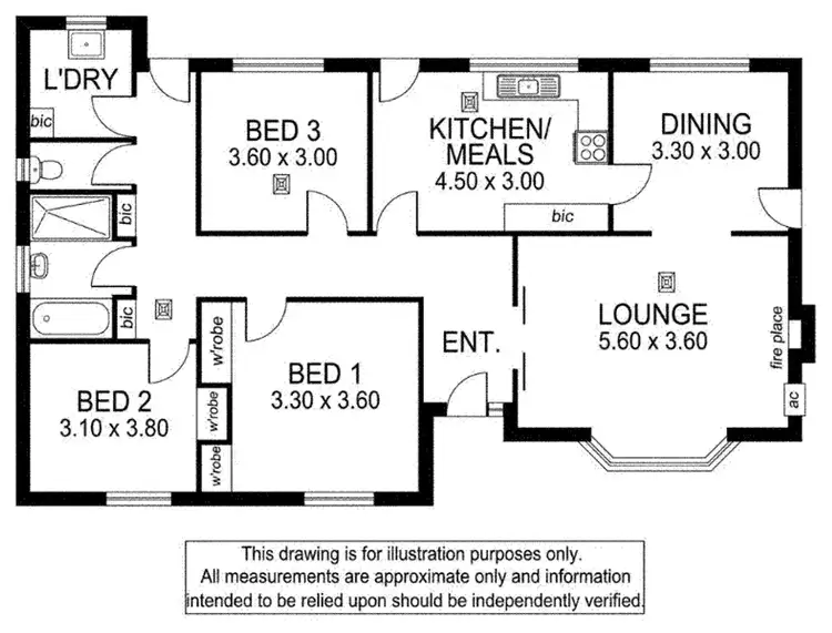 Floorplan of Homely house listing, 1 Dahlmyra Avenue, Hamley Bridge SA 5401