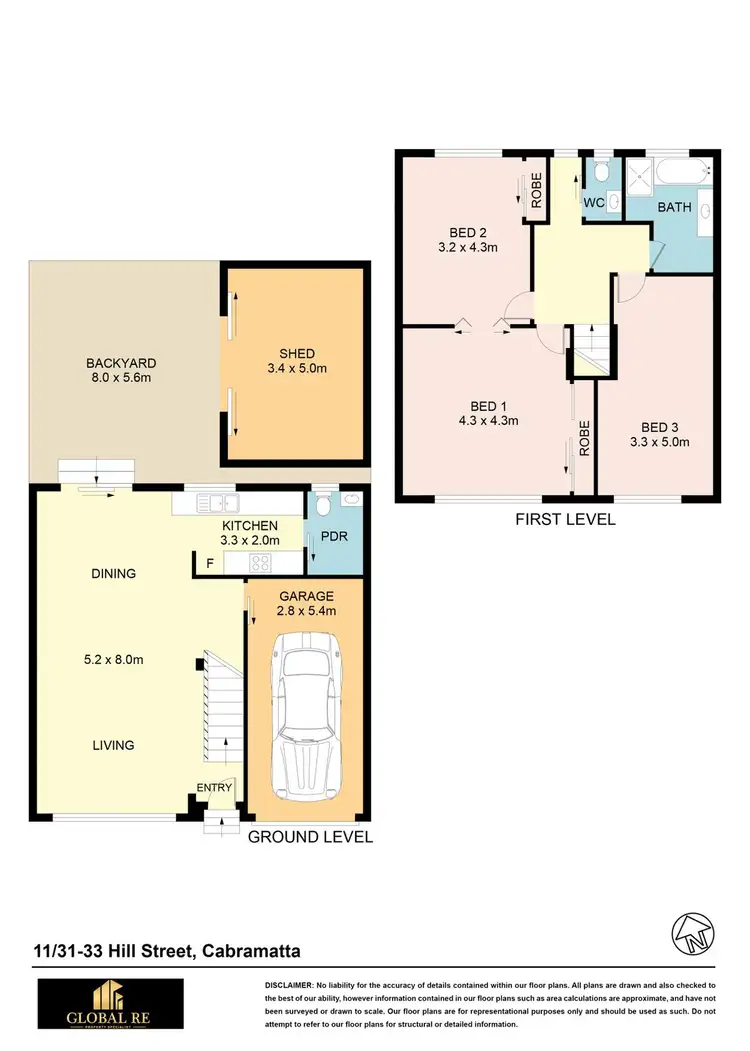 Floorplan of Homely townhouse listing, 11/31-33 Hill Street, Cabramatta NSW 2166