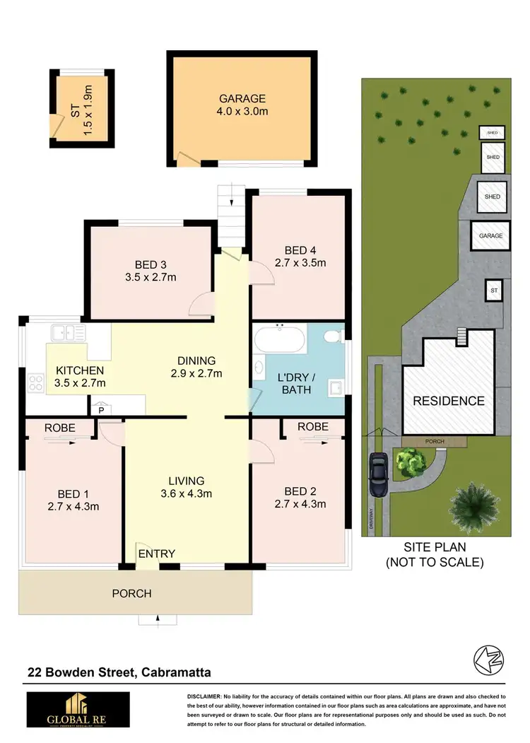Floorplan of Homely house listing, 22 Bowden Street, Cabramatta NSW 2166