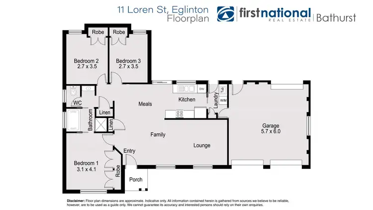 Floorplan of Homely house listing, 11 Loren Street, Eglinton NSW 2795