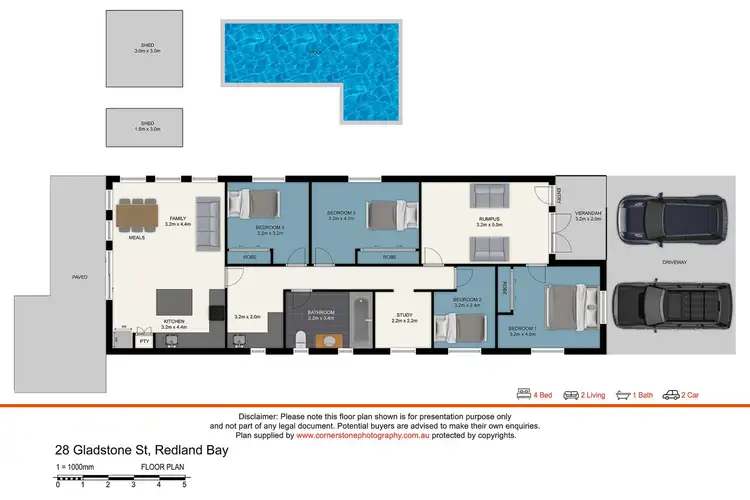 Floorplan of Homely house listing, 28 Gladstone Street, Redland Bay QLD 4165