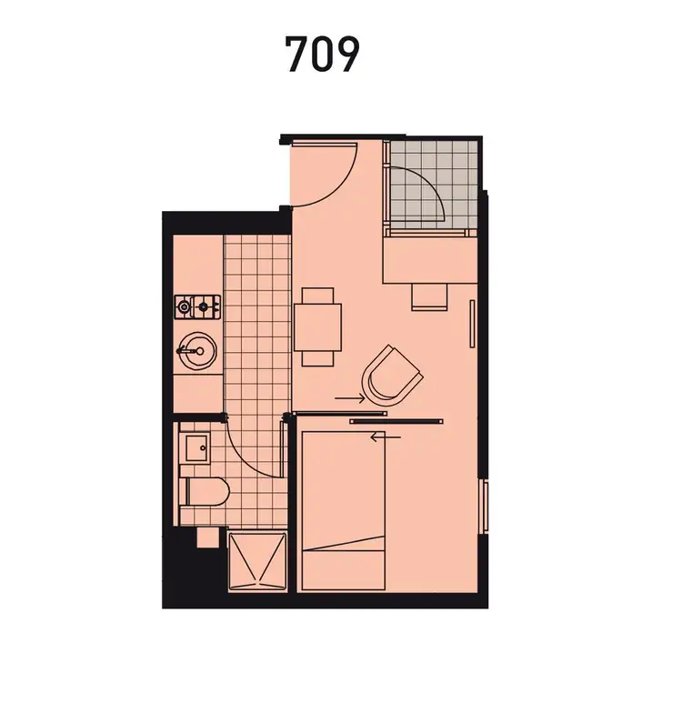 Floorplan of Homely apartment listing, 709/K13 Raleigh Street, Windsor VIC 3181