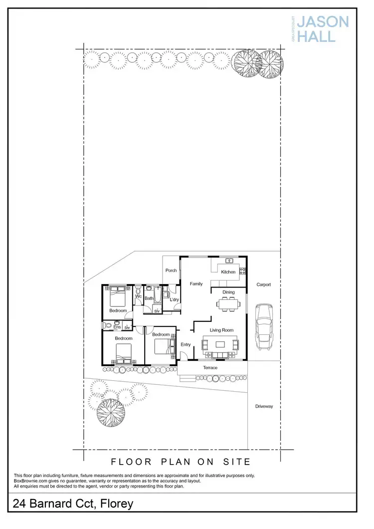 Floorplan of Homely house listing, 24 Barnard Circuit, Florey ACT 2615